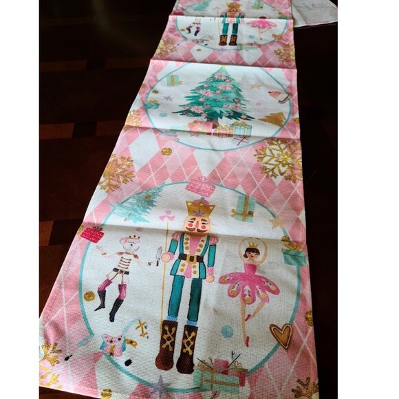Nutcracker Table Runner Christmas Decor Holiday Xmas Decoration Decorative Cloth - Picture 3 of 7